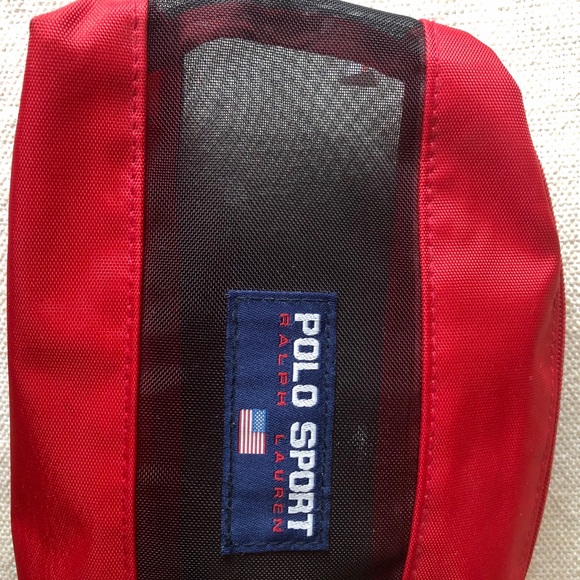 Ralph Lauren Polo sport  vintage red toiletry bag - Picture 3 of 8